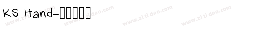KS Hand字体转换